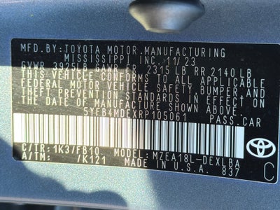 2024 Toyota Corolla LE