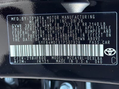 2026 Toyota Corolla LE