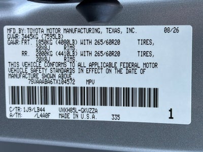 2026 Toyota Sequoia 1794 Edition
