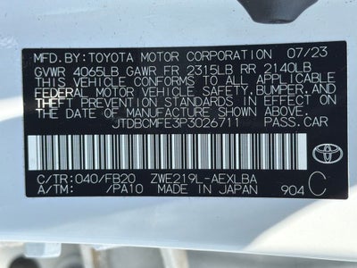 2023 Toyota Corolla Hybrid LE