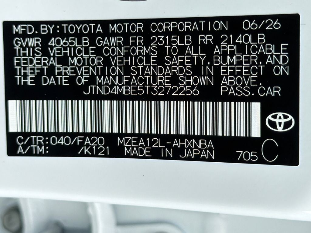 2026 Toyota Corolla Hatchback SE