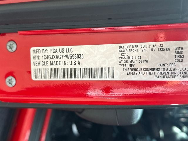 2023 Jeep Wrangler Sport S