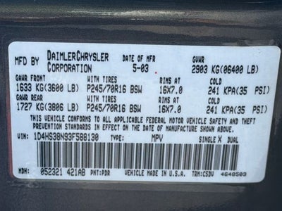 2003 Dodge Durango Sport