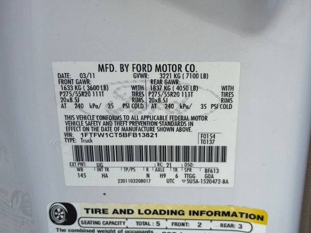 2011 Ford F-150 Lariat