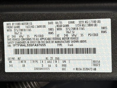 2025 Ford F-150 Tremor