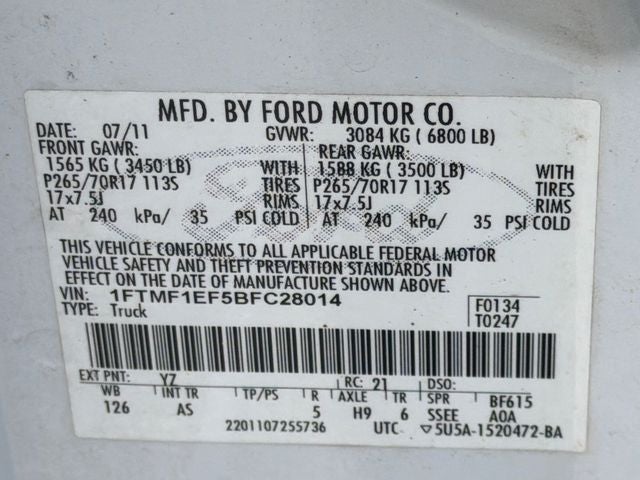 2011 Ford F-150 XL