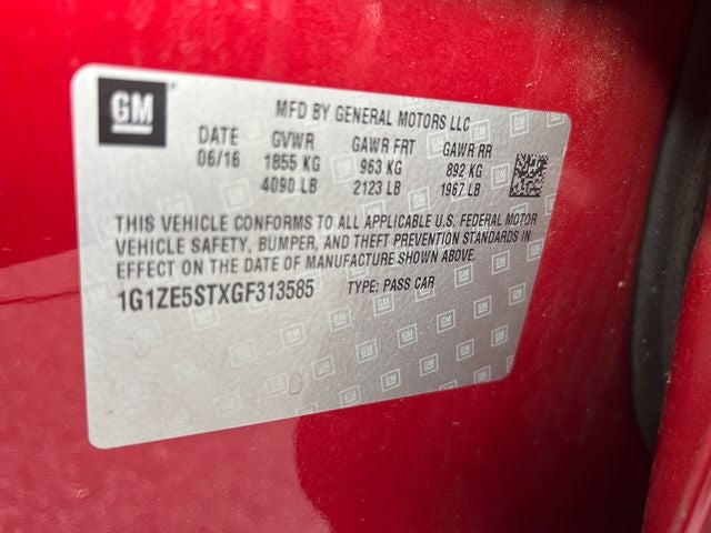 2016 Chevrolet Malibu LT 1LT