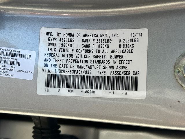 2015 Honda Accord Sport