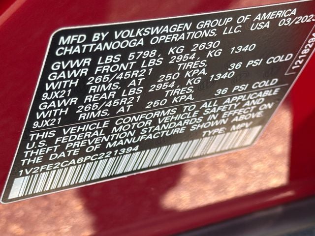 2023 Volkswagen Atlas Cross Sport 3.6L V6 SEL Premium R-Line