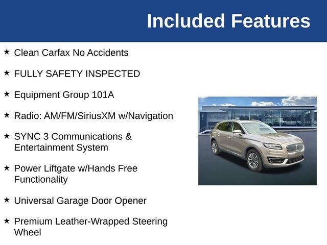 2020 Lincoln Nautilus Standard