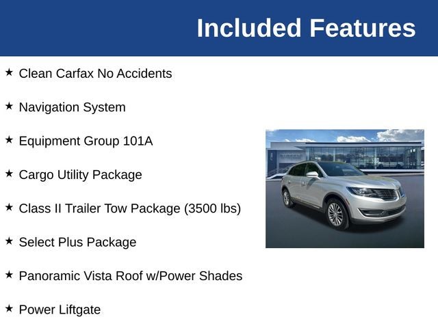 2016 Lincoln MKX Select