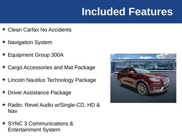 2019 Lincoln Nautilus Reserve