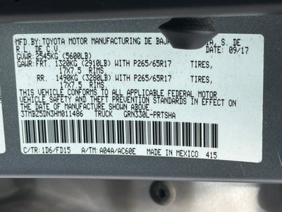 2017 Toyota Tacoma TRD Sport