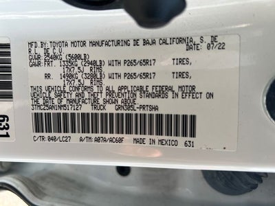 2022 Toyota Tacoma TRD Sport V6