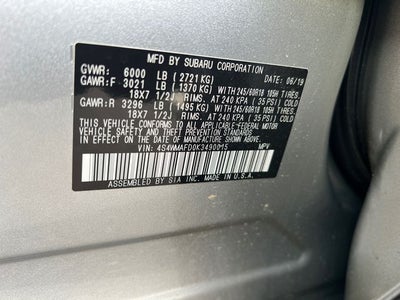 2019 Subaru Ascent Premium