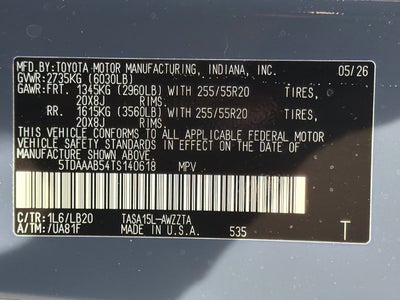 2026 Toyota Grand Highlander Platinum