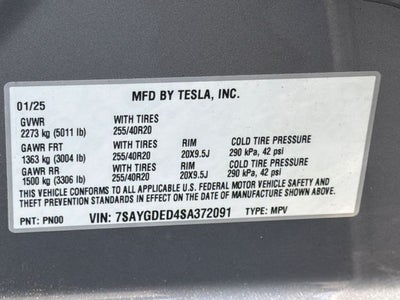 2025 Tesla Model Y Long Range