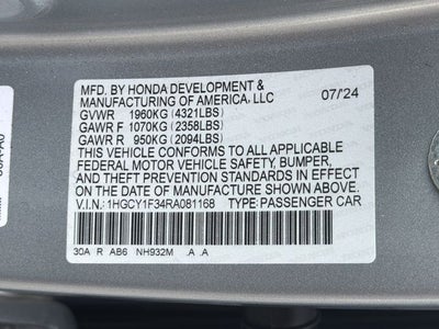2024 Honda Accord EX