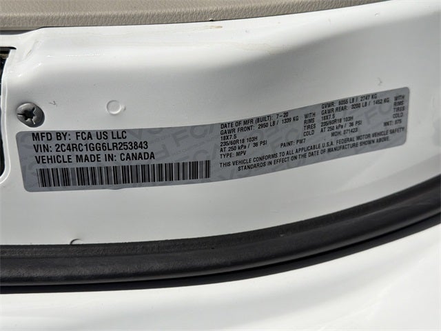 2020 Chrysler Pacifica Limited