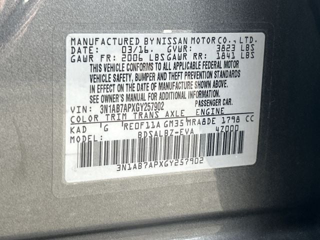 2016 Nissan Sentra S