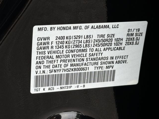 2019 Honda Passport EX-L