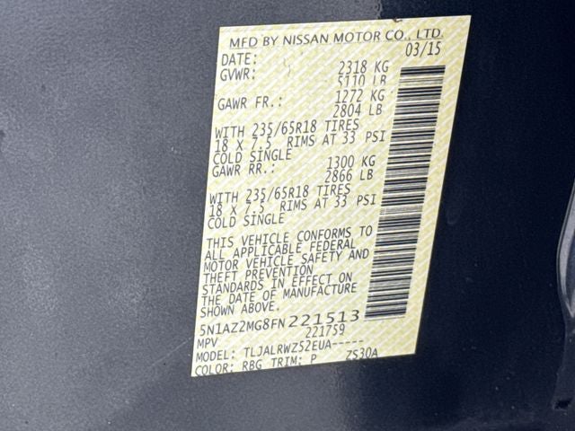 2015 Nissan Murano SL