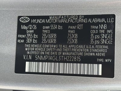 2026 Hyundai Santa Fe SE FWD