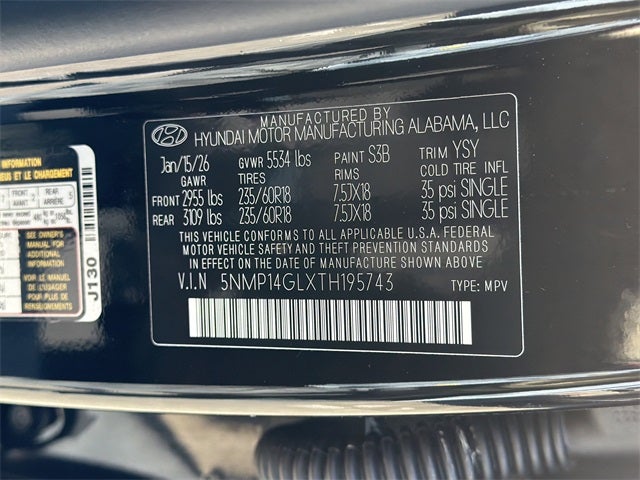 2026 Hyundai Santa Fe SE FWD