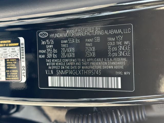 2026 Hyundai Santa Fe SE FWD