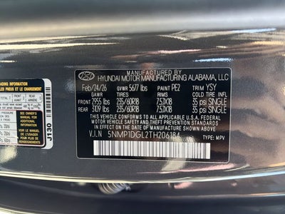 2026 Hyundai Santa Fe SE AWD