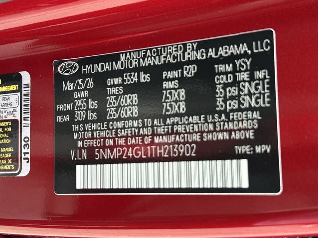 2026 Hyundai Santa Fe SEL FWD