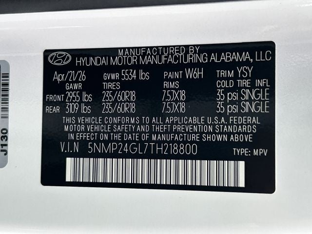 2026 Hyundai Santa Fe SEL FWD