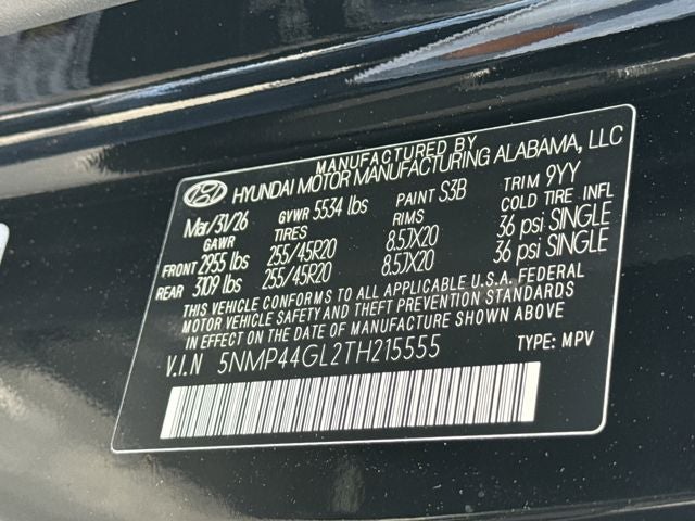 2026 Hyundai Santa Fe Limited FWD