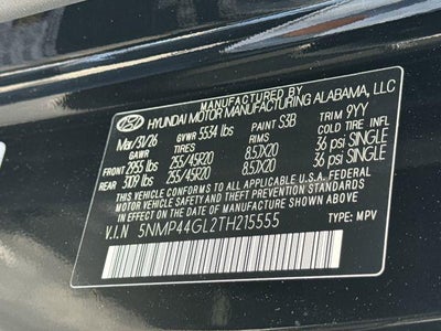 2026 Hyundai Santa Fe Limited FWD