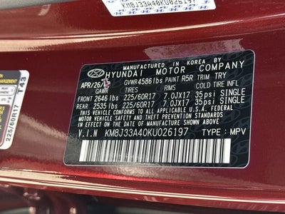2019 Hyundai Tucson Value