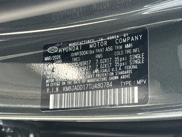 2026 Hyundai Tucson Hybrid Blue