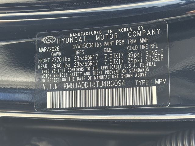 2026 Hyundai Tucson Hybrid Blue