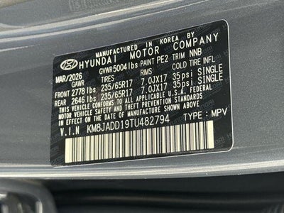2026 Hyundai Tucson Hybrid Blue