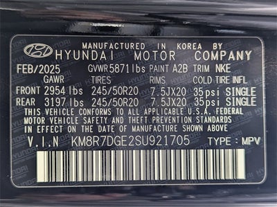 2025 Hyundai Palisade Calligraphy Night Edition AWD