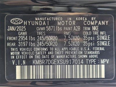 2025 Hyundai Palisade Calligraphy Night Edition AWD