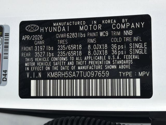 2026 Hyundai Palisade Hybrid Blue SEL Premium 8P