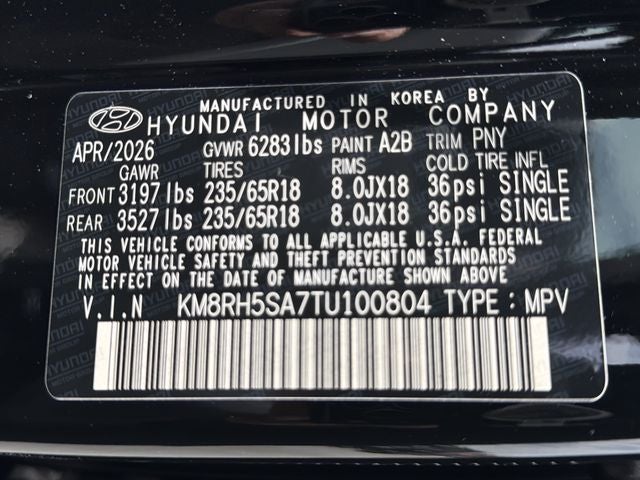 2026 Hyundai Palisade Hybrid Blue SEL Premium 7P