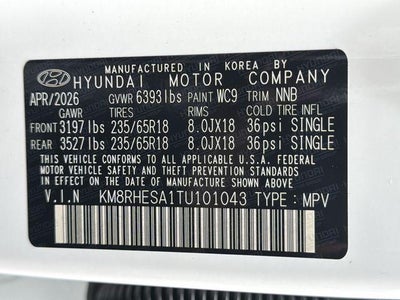 2026 Hyundai Palisade Hybrid SEL Premium 7P
