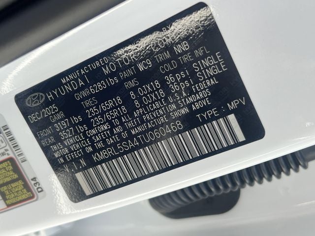 2026 Hyundai Palisade Hybrid Blue SEL 7P