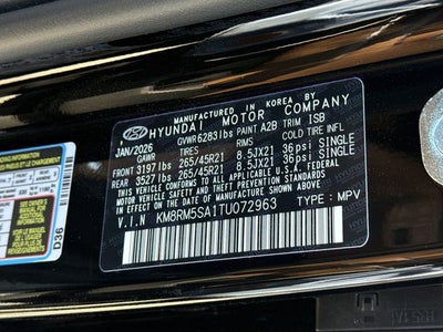 2026 Hyundai Palisade Hybrid Calligraphy