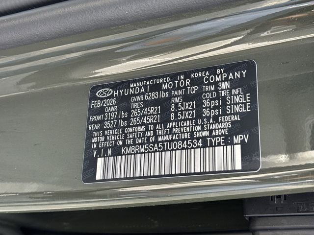 2026 Hyundai Palisade Hybrid Calligraphy