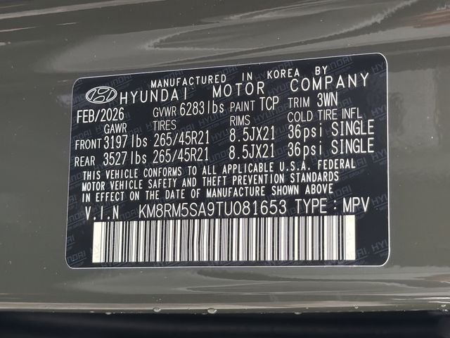 2026 Hyundai Palisade Hybrid Calligraphy