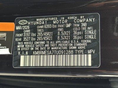 2026 Hyundai Palisade Hybrid Calligraphy