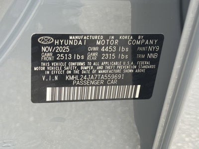 2026 Hyundai Sonata SE