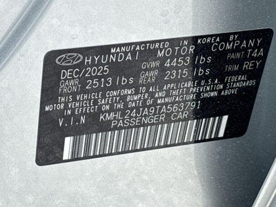 2026 Hyundai Sonata SE